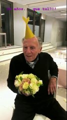 El abuelo de Paula en el cumple de OLI - 23 de Agosto