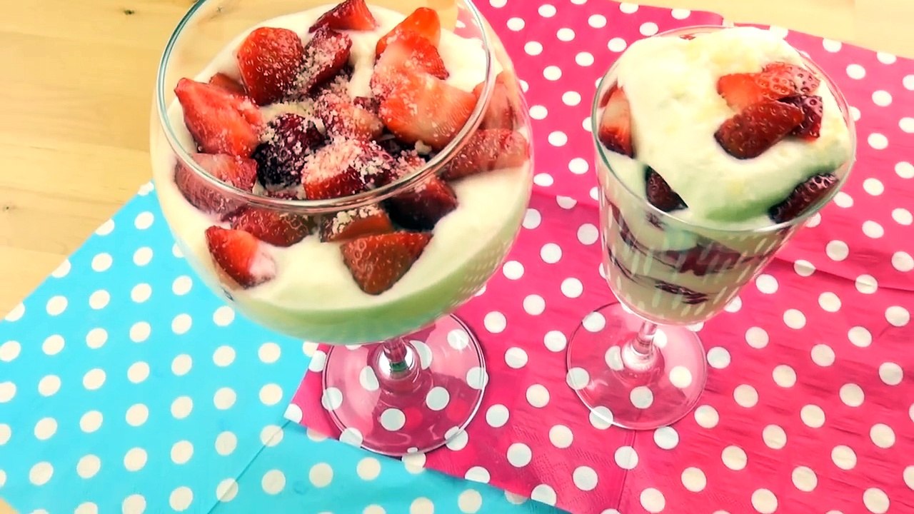 Cómo hacer fresas con queso quark