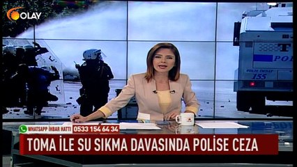 Toma ile su sıkma davasında polise ceza