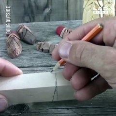 This is some of the simplest yet most satisfying wood carving I've seen 