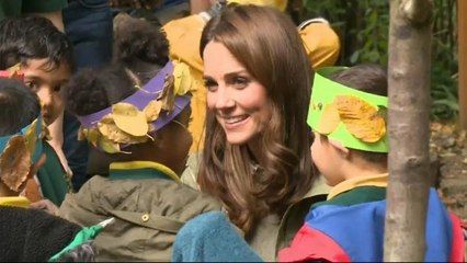 أول ظهور لدوقة كامبريدج بعد عطلة الأمومة وجولة في الطبيعة مع الأطفال