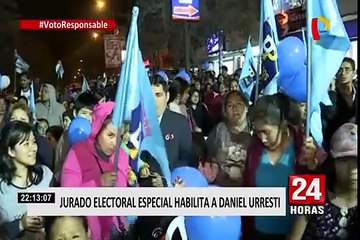 JEE habilitó continuidad de candidatura de Urresti en elecciones municipales