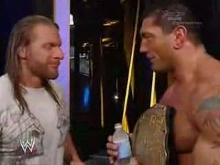 Triple H and Batista at Unforgiven'07