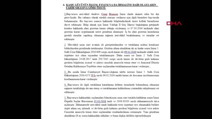 İstanbul Rahip Brunson'ın Avukatı Aym'ye Başvurdu