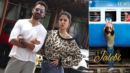 Rhea Chakraborty and Varun Mitra promote Jalebi in special way; Watch video | FilmiBeat
