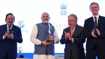 PM Modi receives UN's 'Champions of the Earth Award' For Solar Push | Oneindia News