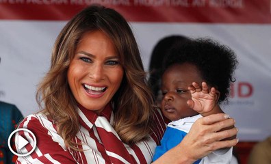 El estiloso look de Melania Trump en su visita oficial a Ghana