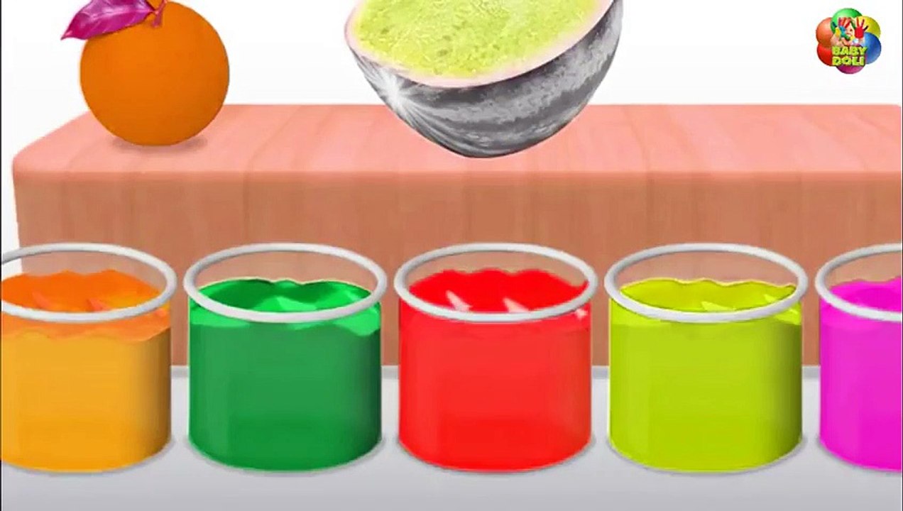 Learn Colors and Fruits Names with Wrong Colors for Children Fruits Name Video for Kids