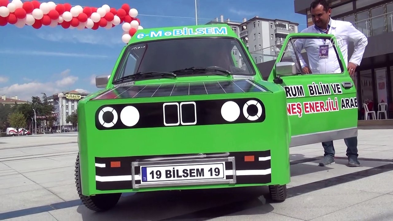 Lise öğrencileri güneş enerjisiyle çalışan otomobil yaptı - ÇORUM