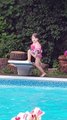Little Girl Does A Spectacular Belly-Flop!!