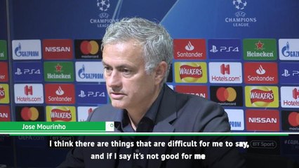 There are things I cannot say -  Mourinho