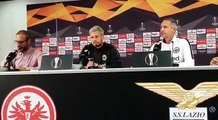 Eintracht Francoforte-Lazio, la conferenza stampa di Hütter e Russ