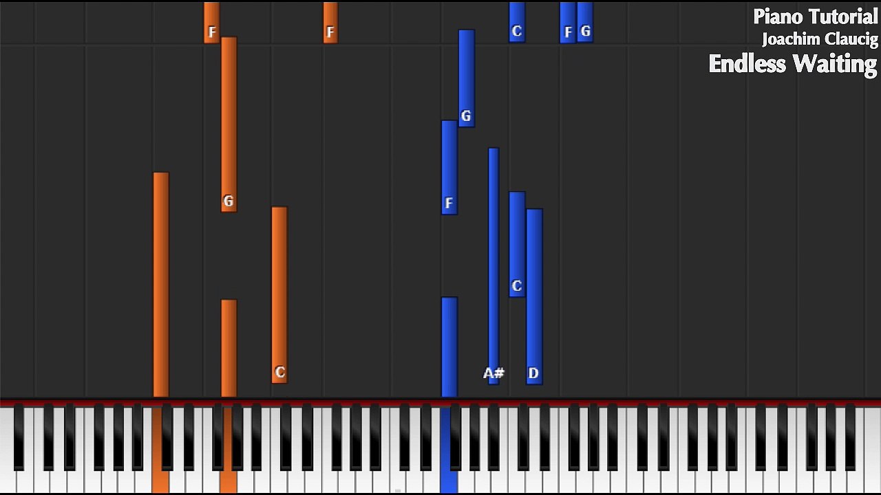 Joachim Claucig - Endless Waiting  - Piano Tutorial