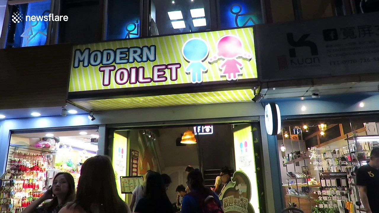 Inside the bizarre Taiwanese restaurant where you can eat noddles out of a toilet
