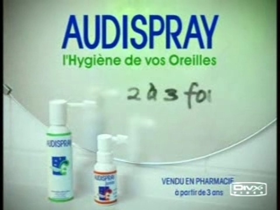 Pub AUDISPRAY hygiène oreilles pub 2007