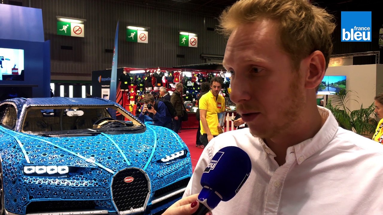 Mondial de l'auto : la Bugatti Chiron fabriquée par Lego
