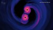 Supermassive Black Holes Spiral Toward a Collision in NASA Video