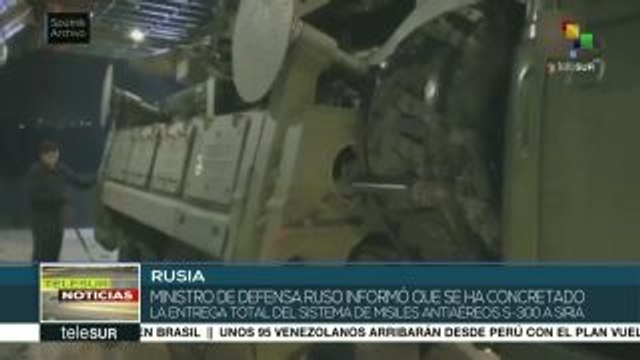 Rusia anuncia entrega de sistema de misiles antiaéreos S-300 a Siria
