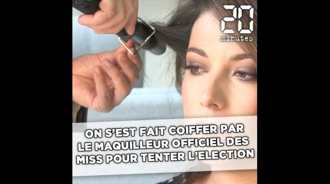 On s'est fait coiffer par le coiffeur/maquilleur des miss pour tenter l'élection