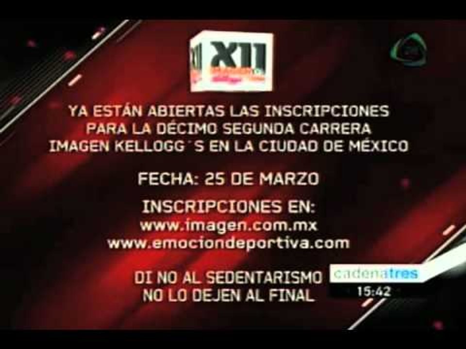 Participa en la XII Carrera Imagen Kellogs; la cita es el 25 de marzo en el Auditorio Nacional.