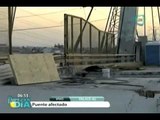 Reparan puente en Zaragoza tras los daños por el sismo