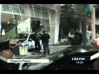 Un joven en estado de ebriedad chocó en calles de Polanco