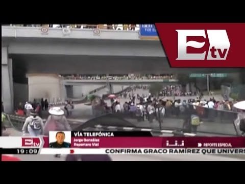 ¡Última Hora! Marchas de la CNTE bloquean Paseo de la Reforma/Excélsior Informa