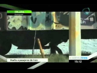 Dos hombres asaltaron a los pasajeros de un tren en Celaya