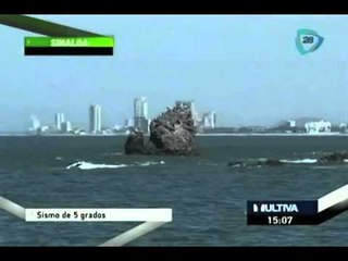 En Sinaloa ocurrió un sismo por la noche de 5º Richter
