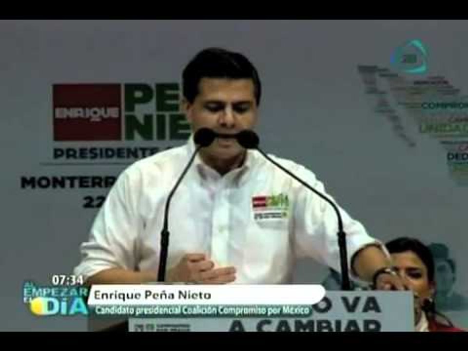 Peña Nieto promete regresar la seguridad y la paz a NL