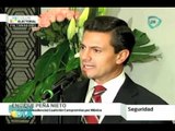 Peña Nieto ofrece incrementar el número de federales