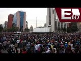 Maestros paralizan calles de la Ciudad de México provocando la molestia de los capitalinos