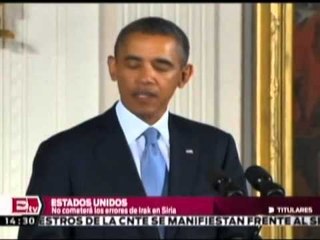 Barack Obama afirma que no cometerá error de Irak / Titulares de la Tarde con Mariana H.