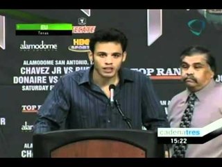 Se cancela pelea de Chávez Jr. por el supuesto vínculo entre su novia y 'El Chapo'