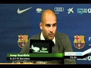 El adiós de Pep Guardiola del Barcelona
