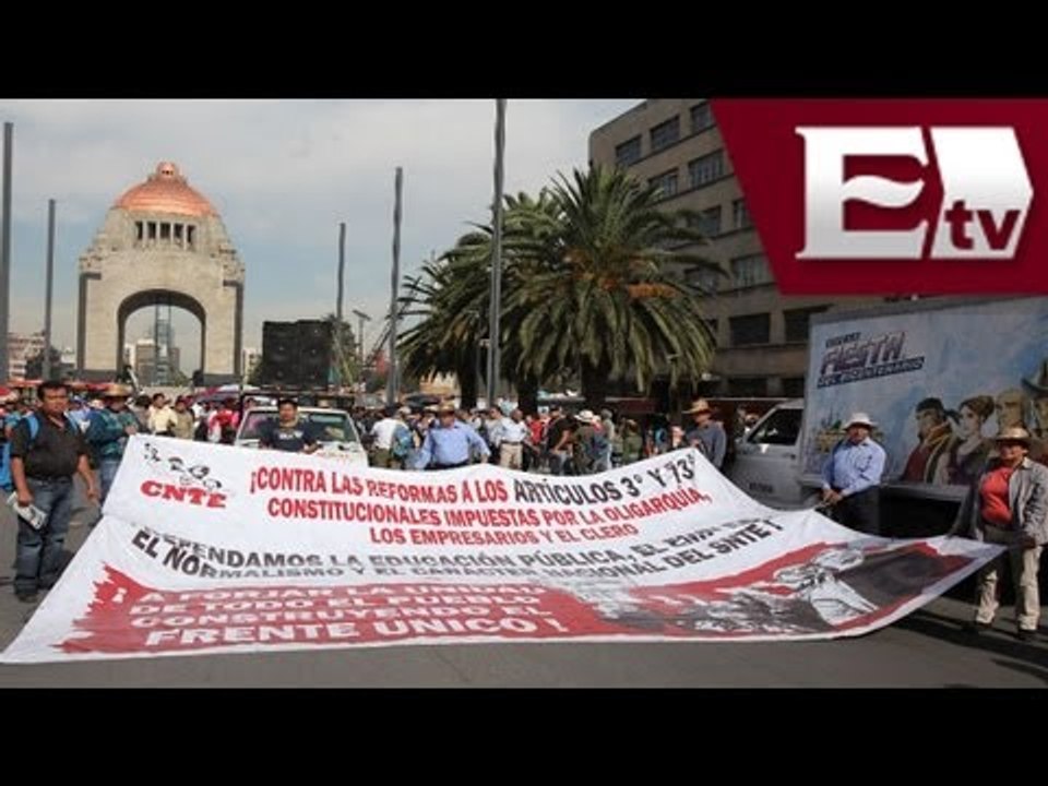 Recuento de protestas del CNTE desde el 9 de agosto/Titulares de la Noche con Gloria Contreras