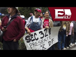 Maestros realizan plantón en la Secretaría de Gobernación / Vianney Esquinca