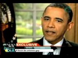 Obama apoya matrimonios entre homosexuales