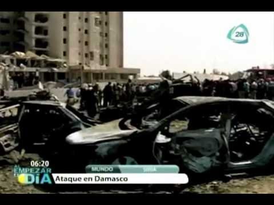 Sirios viven jornada de atentados en Damasco
