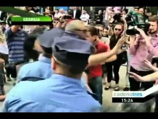 Marcha contra la homofobia se vio empañada por radicales ortodoxos en Georgia