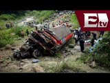 Camión en Guatemala cae al barranco / Accidente camión Guatemala/ Vianney Esquinca