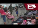Instalan albergue en Lázaro Cardenas para damnificados por Tormenta Tropical 