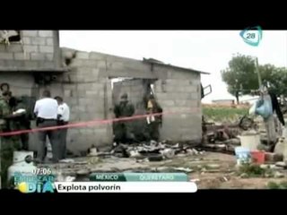 Deja explosión de polvorín un muerto en Querétaro