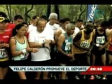 Deportes Dominical. Calderón combate el sida con el deporte