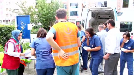 Acil durum tatbikatı gerçeği aratmadı