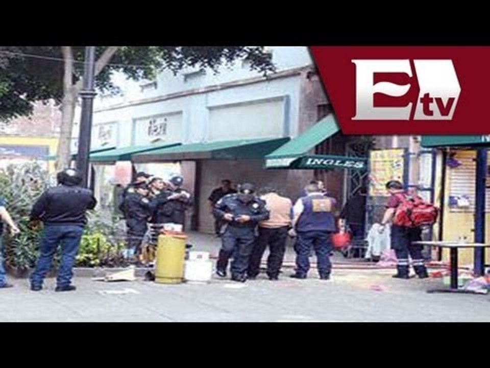 Explosión en Motolinia en el Centro Histórico...