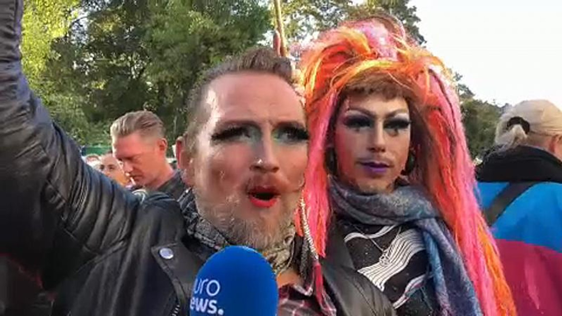 ⁣Демонстрации в Берлине в День германского единства