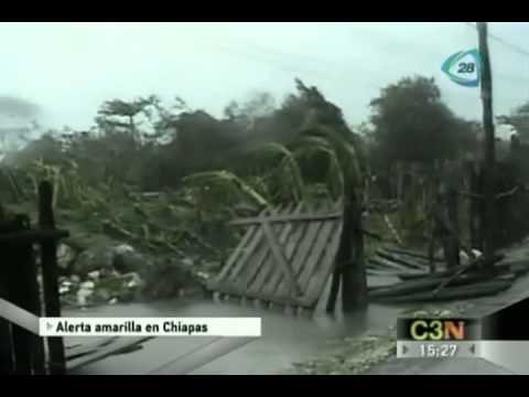 Alerta en Chiapas y Oaxaca por el huracán Carlotta