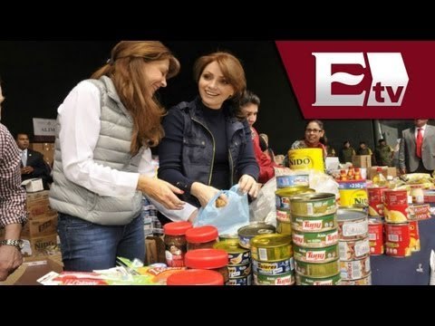 Angélica Rivera de Peña agradece solidaridad con damnificados / Excélsior Informa con Idaly Ferrá