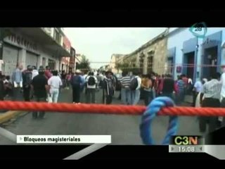 Bloqueos magisteriales de los profesores de la sección 22